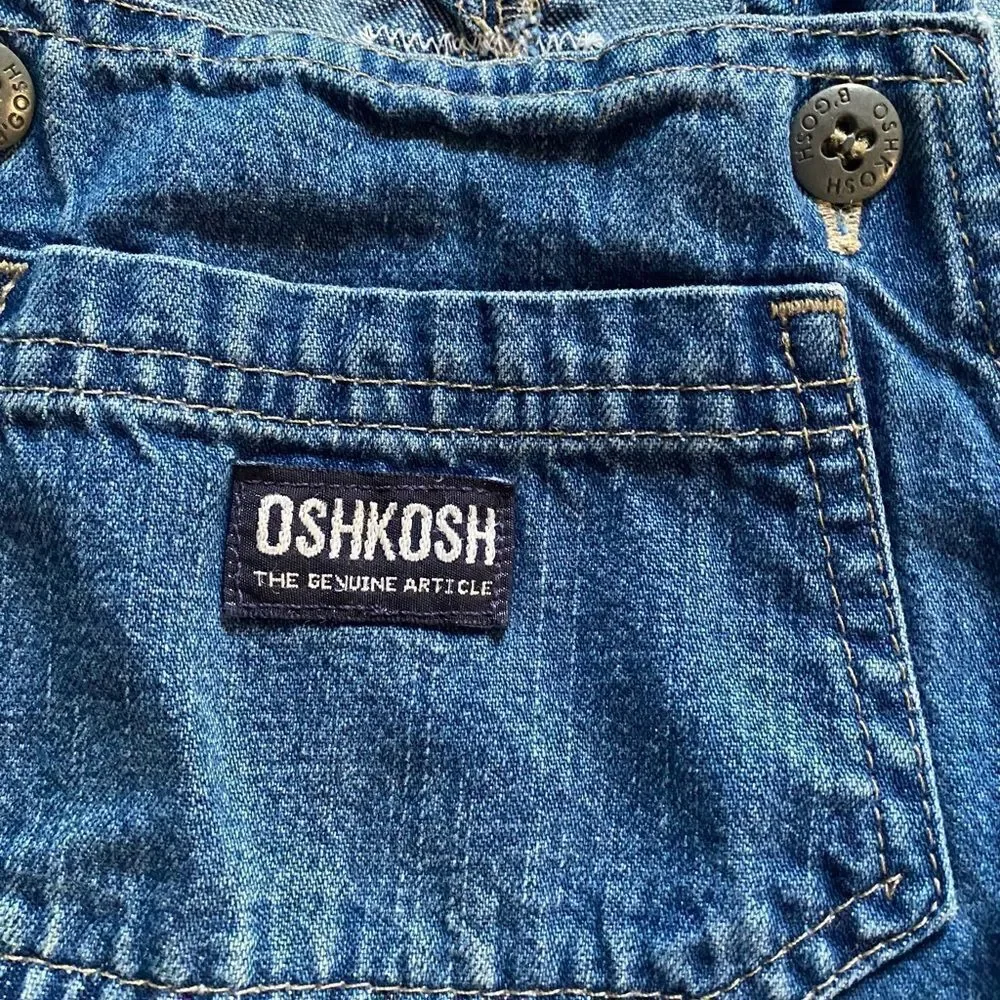 ‎Oshkosh Bib Overall Jean Dress Girls  Size 4